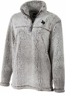 Texas Womens Grey Sherpa Qtr Zip