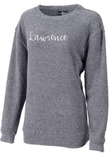 Lawrence Womens Navy Blue Script Crew Sweatshirt