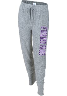 TCU Horned Frogs Womens Cuddle Grey Sweatpants