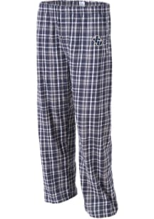 John Carroll Blue Streaks Mens Navy Blue Classic Flannel Sleep Pants