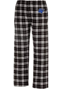 Grand Valley State Lakers Mens Black Plaid Flannel Sleep Pants