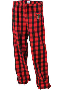 Texas Tech Red Raiders Youth Red Plaid Flannel Sleep Pants