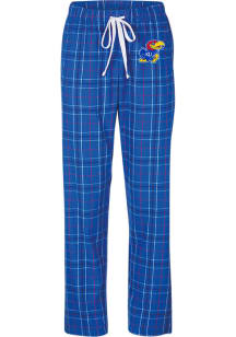 Kansas Jayhawks Womens Blue Haley Comfort Loungewear Sleep Pants
