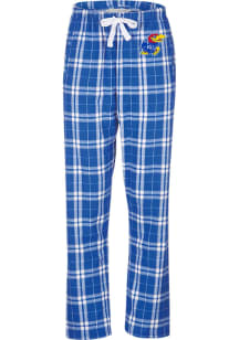 Kansas Jayhawks Womens Blue Haley Loungewear Sleep Pants