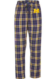 Michigan Wolverines Womens Navy Blue Haley Lounge Loungewear Sleep Pants