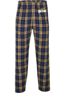 Toledo Rockets Mens Navy Blue Flannel Sleep Pants