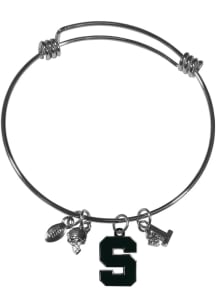 Michigan State Spartans Charm Bangle Womens Bracelet
