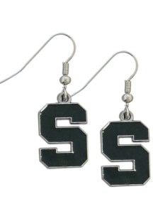 Michigan State Spartans Logo Dangler Womens Earrings