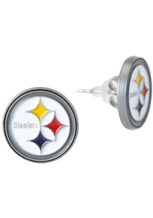 Pittsburgh Steelers Logo Post Womens Earrings