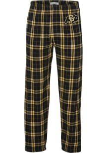Colorado Buffaloes Mens Black Flannel Sleep Pants