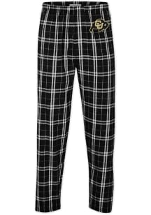 Colorado Buffaloes Mens Black Flannel Sleep Pants