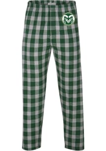 Colorado State Rams Mens Green Flannel Sleep Pants