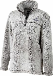 Butler Bulldogs Womens Grey Q Zip Sherpa Qtr Zip