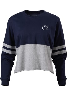 Penn State Nittany Lions Womens Grey Retro LS Tee