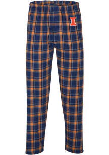 Illinois Fighting Illini Mens Orange Primary Logo Sleep Pants