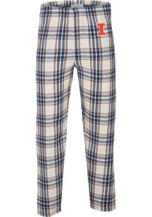 Illinois Fighting Illini Mens Grey Primary Logo Sleep Pants