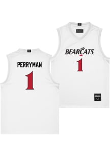Elijah Perryman  Campus Ink Cincinnati Bearcats White NIL Jersey