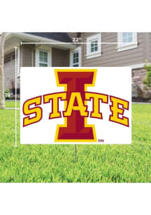 Iowa State Cyclones Primary Yard Sign - White