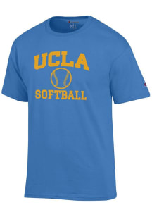 Champion UCLA Bruins Light Blue Softball Icon Jersey Short Sleeve T Shirt