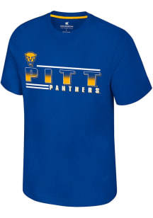 Colosseum Pitt Panthers Blue Baron Short Sleeve T Shirt
