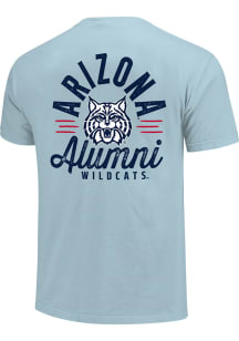 Arizona Wildcats Light Blue Mascot Overlay Alumni Short Sleeve T Shirt
