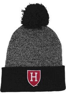 LogoFit Harvard Crimson Black Rooney Womens Knit Hat