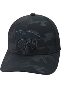 Summit Sportswear K-State Wildcats The C Camo Adjustable Hat - Black