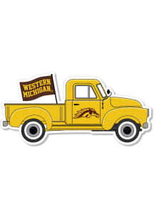 Western Michigan Broncos 2" Truck Dizzler Stickers - Brown
