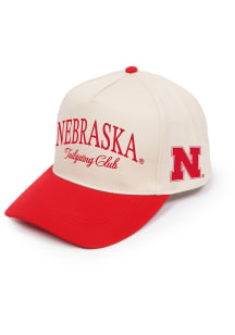 Nebraska Cornhuskers Red Two Tone Ponyback Womens Adjustable Hat