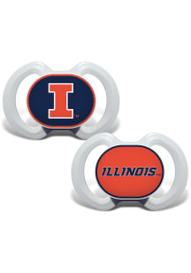 Illinois Fighting Illini 2 Pack Baby Pacifier