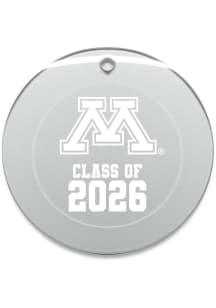 Minnesota Golden Gophers Class of 2026 Round Ornament - White