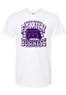 Summit Sportswear K-State Wildcats Youth White Football Stripe The Stadium Short Sleeve T-Shirt