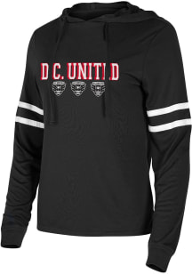 Concepts Sport DC United Womens Black Marathon Hooded Sweatshirt