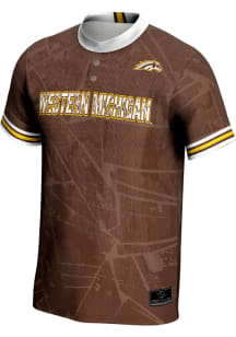 ProSphere Western Michigan Broncos Mens Brown Vigor Baseball Jersey