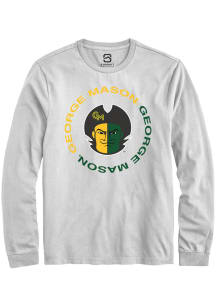 Summit Sportswear George Mason University White Circle Long Sleeve T Shirt