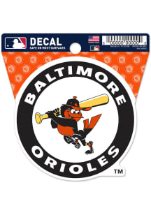 Baltimore Orioles Clean Cut Mascot Auto Decal - Orange