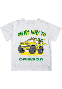 Vive La Fete Oregon Ducks Infant On My Way Short Sleeve T-Shirt White