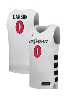 Trevian Carson  Nike Cincinnati Bearcats White NIL Name And Number Jersey