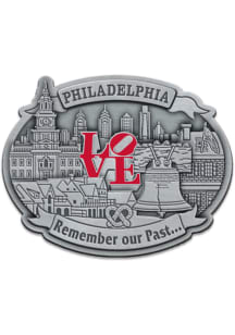 Philadelphia Love Collage Pewter 3" Magnet