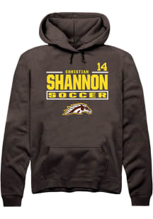 Christian Shannon Western Michigan Broncos Mens Brown NIL Stacked Box Player Hood