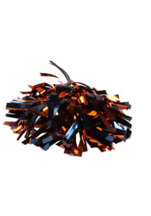 Navy Orange Navy and Orange Wrist Pom Poms
