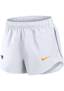 Nike West Virginia Mountaineers Womens White Tempo Shorts