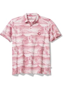 Tommy Bahama Cincinnati Reds Mens Red Corsica Coast Short Sleeve Fashion Polo