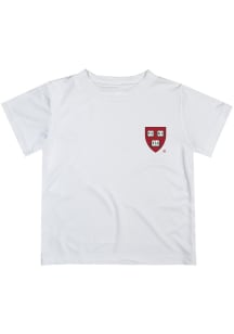 Vive La Fete Harvard Crimson Toddler White Impressions Short Sleeve T-Shirt