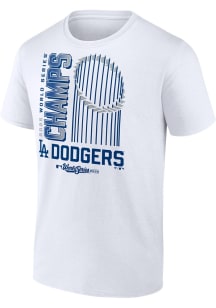 Los Angeles Dodgers White 2025 World Series Champions Wild Pitch Short Sleeve T Shirt