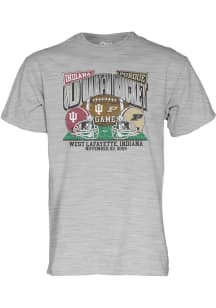 Blue 84 Purdue Boilermakers Grey Football vs Indiana Hoosiers Short Sleeve T Shirt
