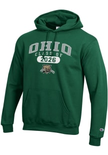 Champion Ohio Bobcats Mens Green Pill Class of 2026 Powerblend Long Sleeve Hoodie