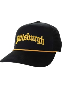 Legacy Pittsburgh Black Gothic Style Mens Snapback Hat