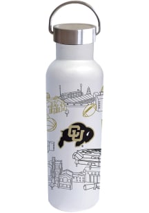 Colorado Buffaloes 26oz Campus Voda Stainless Steel Bottle - White