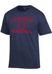 Champion Samford University Bulldogs Navy Blue Basketball Jersey Short Sleeve T Shirt